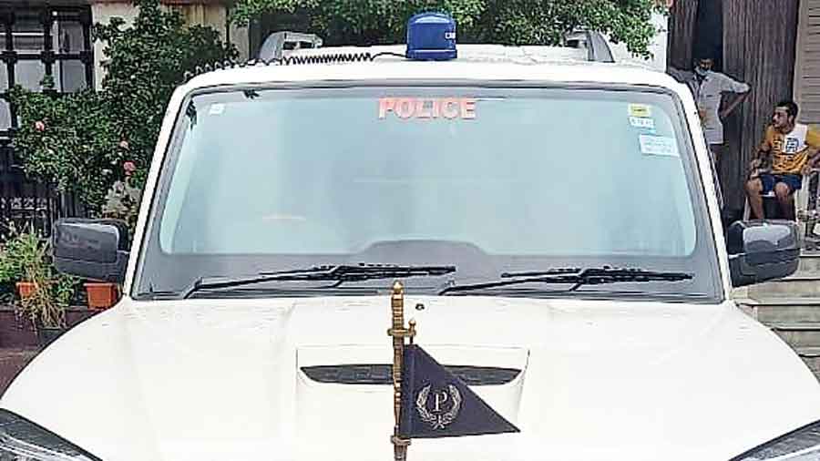 The beacon-fitted car that the fake IPS officer used