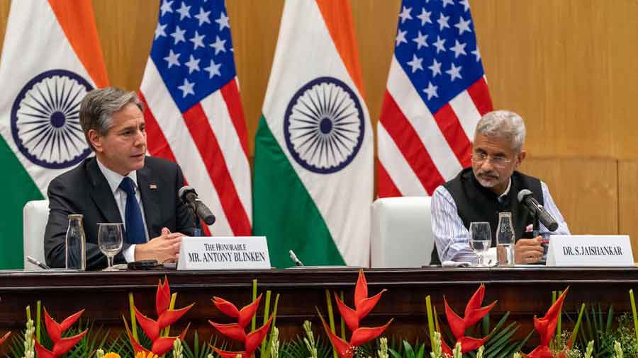 At a media briefing after talks with Blinken, External Affairs minister S. Jaishankar thanked the US for its “truly exceptional” support to India during the second wave of the pandemic and for keeping the supply chain for raw material open for vaccine production in India. 