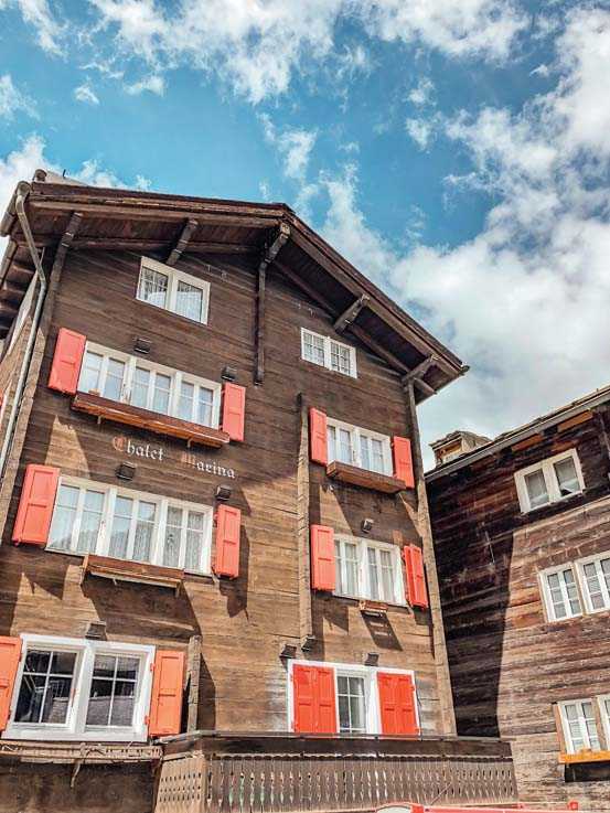 Coloured shutters on windows in Appenzell, Switzerland