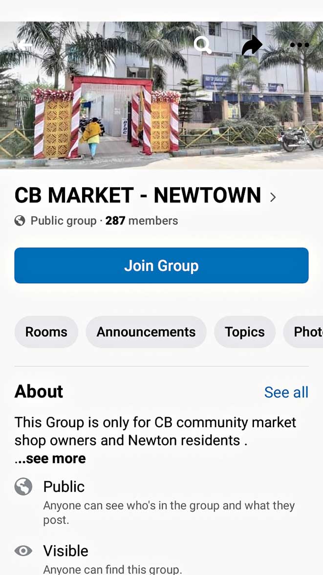 The home page of the group.