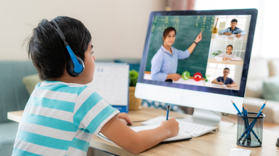 There are homes where more than one child attends online classes and a parent has to share his or her device with one of them.