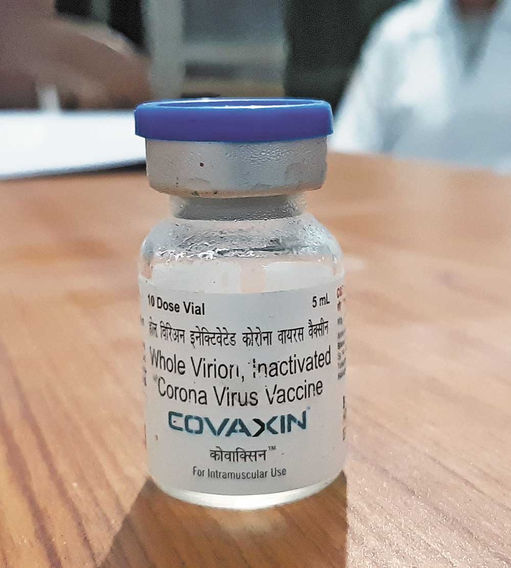 A vial of Covaxin
