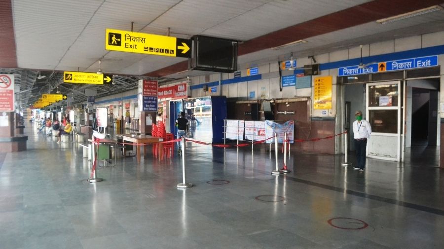 Platform No. 1 at Tatanagar railway station on Tuesday.