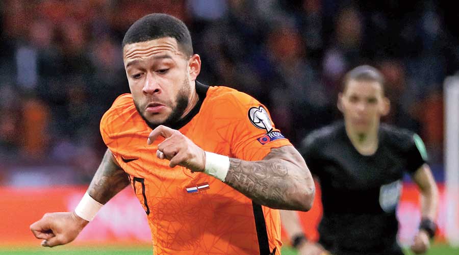 Memphis Depay'in fotoğrafı.