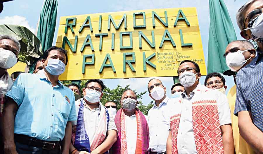 The inauguration of the Raimona National Park at Kachugaon under Kokrajhar district on Friday