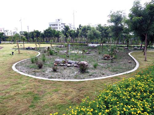 Park | Neem Banani: Park lined with neem trees for Action Area IIB ...