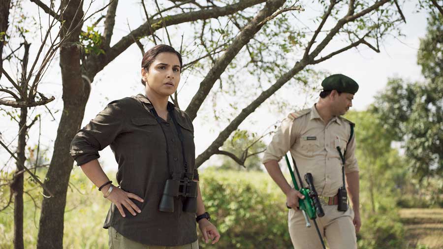 Vidya Balan | Film Review: Vidya Balan leads from the front in Sherni -  Telegraph India