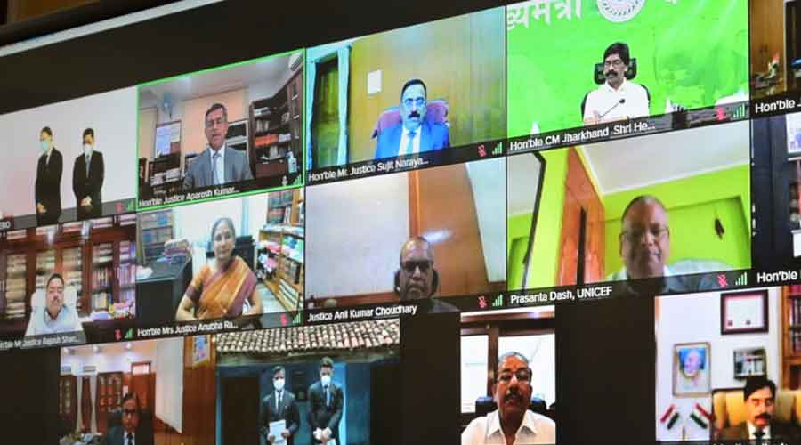 A screen grab of all the attendees during the virtual seminar by Jhalsa on Sunday.