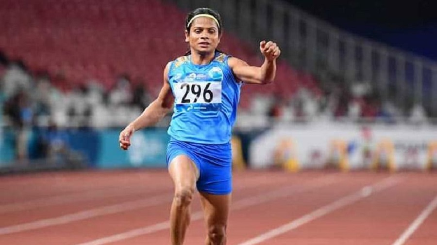 Dutee Chand finishes fourth in Women's Heat 4 at the Tokyo Olympics.