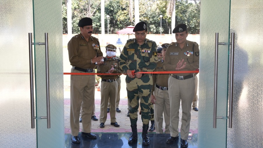Director general of BSF, Rakesh Asthana inaugurates the new facilities in Hazaribagh on Monday.