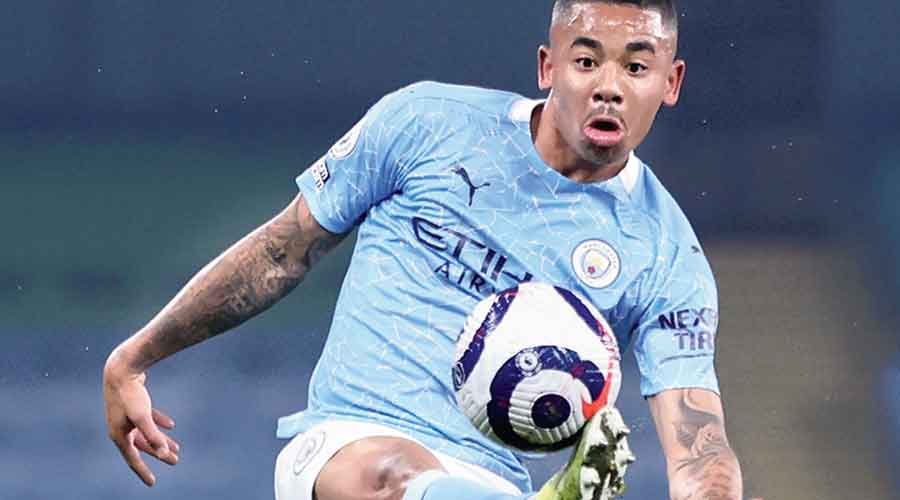 Manchester City’s Gabriel Jesus on Tuesday. 