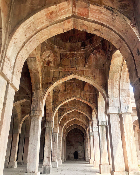 The interiors of Jami Masjid