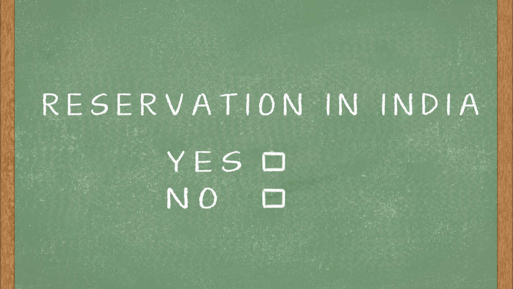  Clear it up: reservations in India