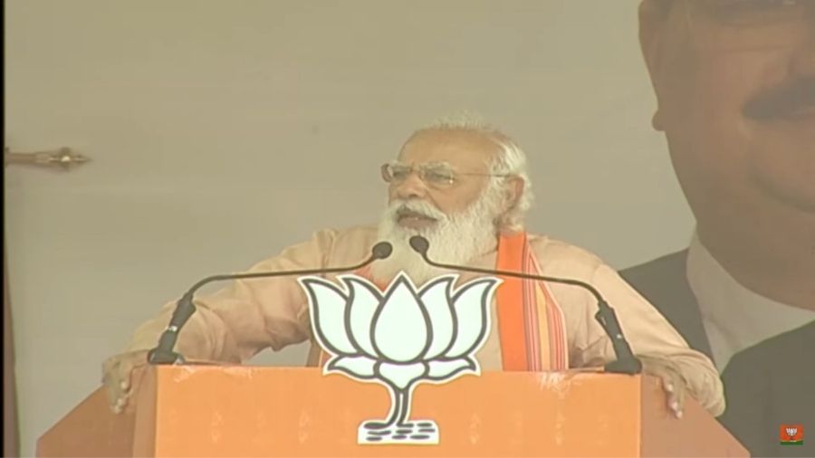    Mamata’s ‘khela’ will be over, says Modi at Junglalmahal rally- accused the Mamata government of patronising underground Maoist rebels