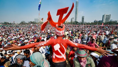 CPI(M) holds coalition rally in Brigade Grounds, Calcutta