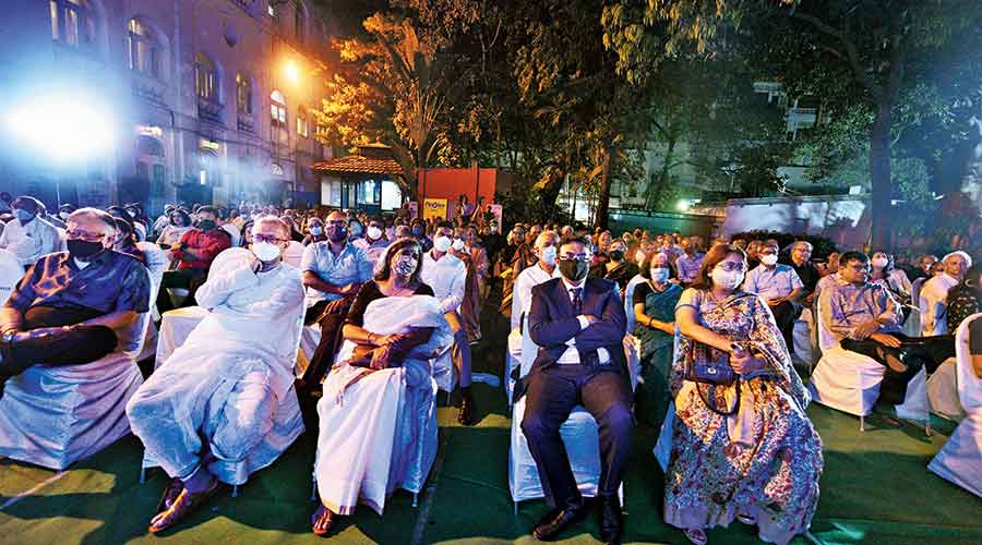 A section of the audience on Saturday evening. 