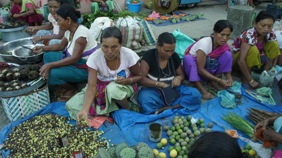 All women 'Ima Market' in Imphal, Manipur.