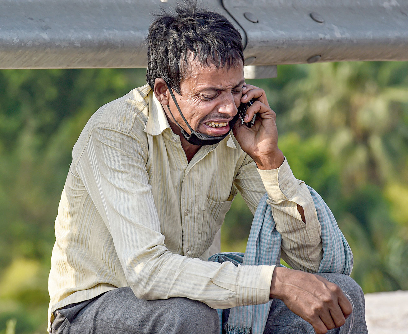 Nizamuddin Bridge in New Delhi.