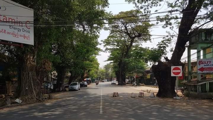 Silent protest in Thanlyin, Yangon