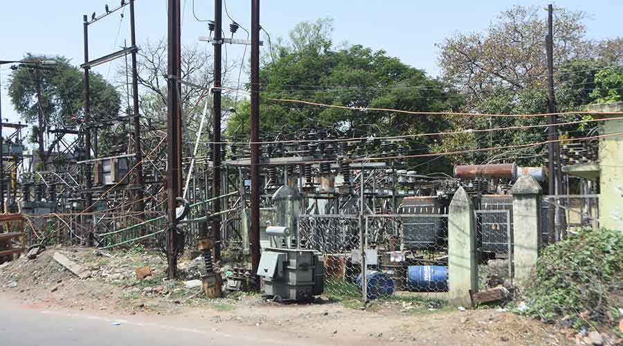 An electric sub-station at Hirapur in Dhanbad
