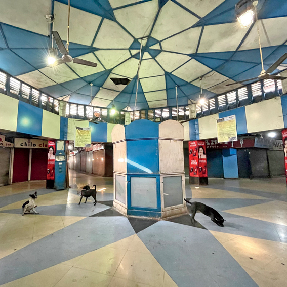 The colour scheme inside New Market captured using the ultra-wide mode of the iPhone 12 Pro Max