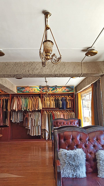 Glimpses of the store and restaurant in Leh