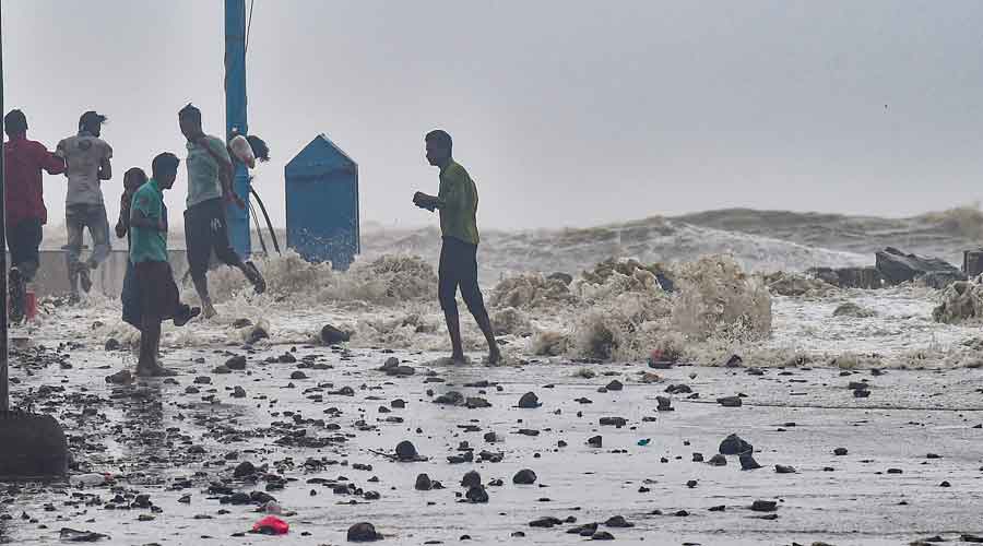 Normal height of tides is two-three feet and the authorities had expected that it would reach four feet during the cyclone. But tides went up as high as five fee at many places on Wednesday.