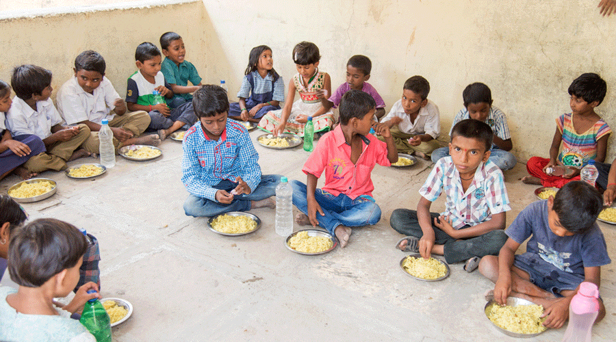 Kids’ midday meal cash eaten up in bank- whatever money arrived had been auto-debited towards arrears under the Atal Pension Yojana