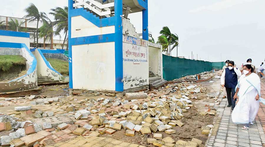    Digha repairs pick pace after CM’s prod: beautification efforts to “restore Digha’s former glory”, had been assigned to the DSDA