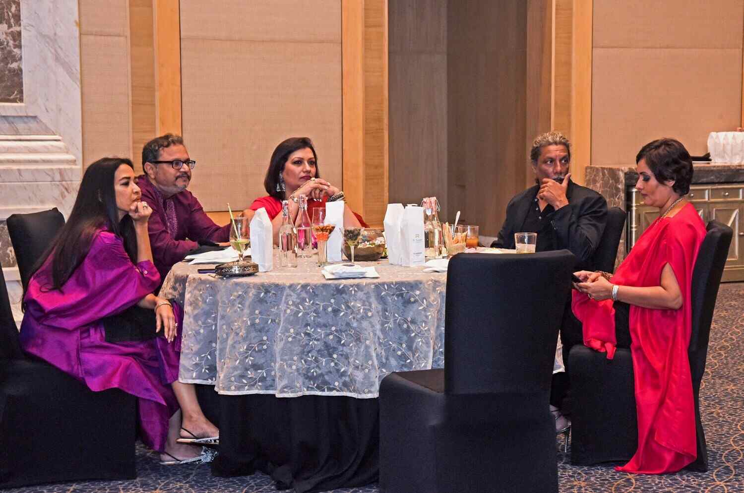 (L-R) Esha Dutta, Debanjan Chakrabarti, Mohua Chatterjee, Arijit Dutta, Nilanjanaa Senguptaa