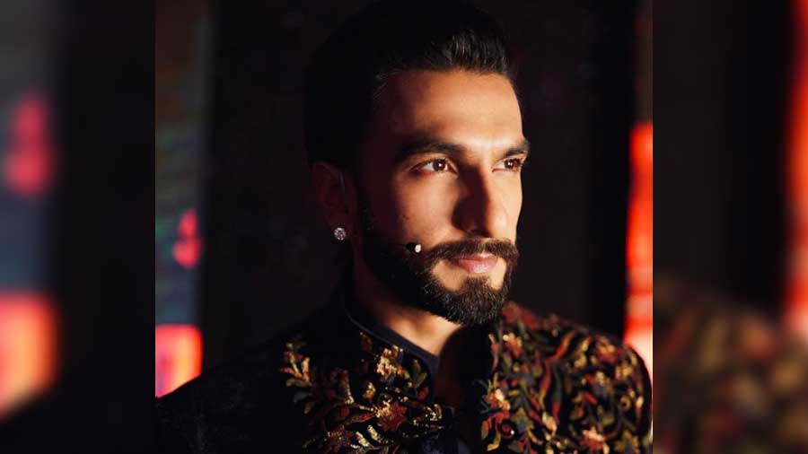 Ranveer Singh In A Black Sherwani