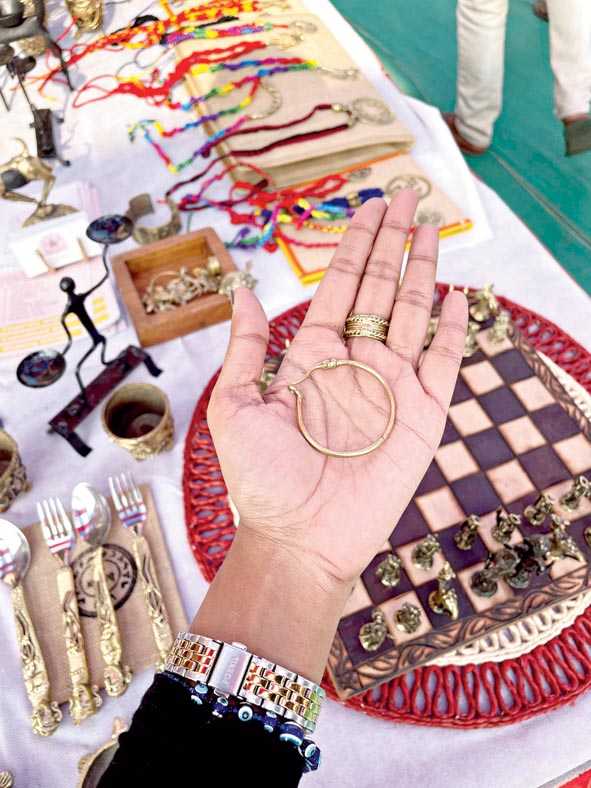 Traditional dokra craft is being used to make new things like rings, earrings, cutlery and chess pieces now