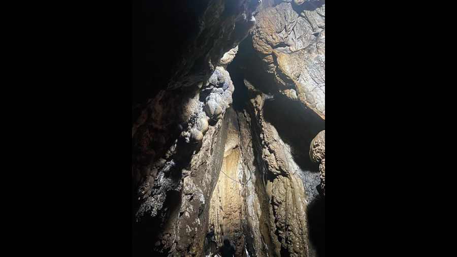The interior of Mawsmai Caves