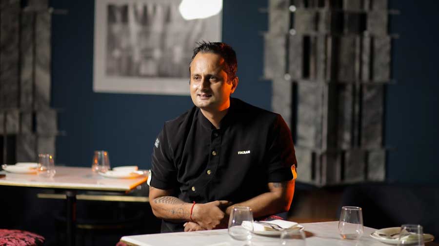 “Every element of the restaurant brings to the forefront, my love for Calcutta’s culture,” says chef Vikramjit Roy.