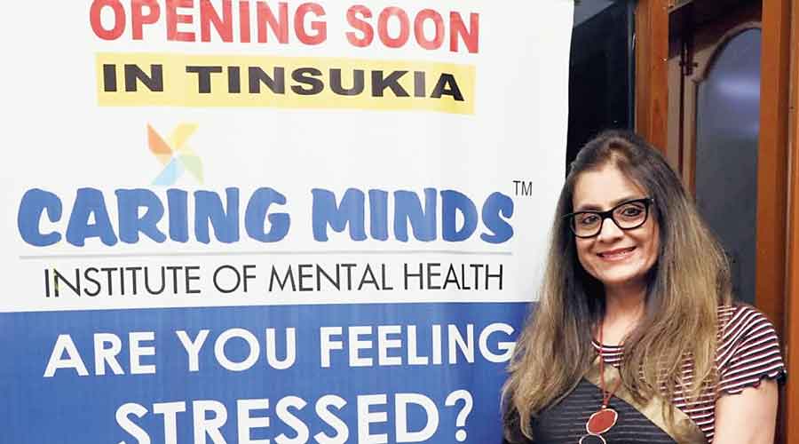 Minu Budhia at the Tinsukia unit of Caring Minds.