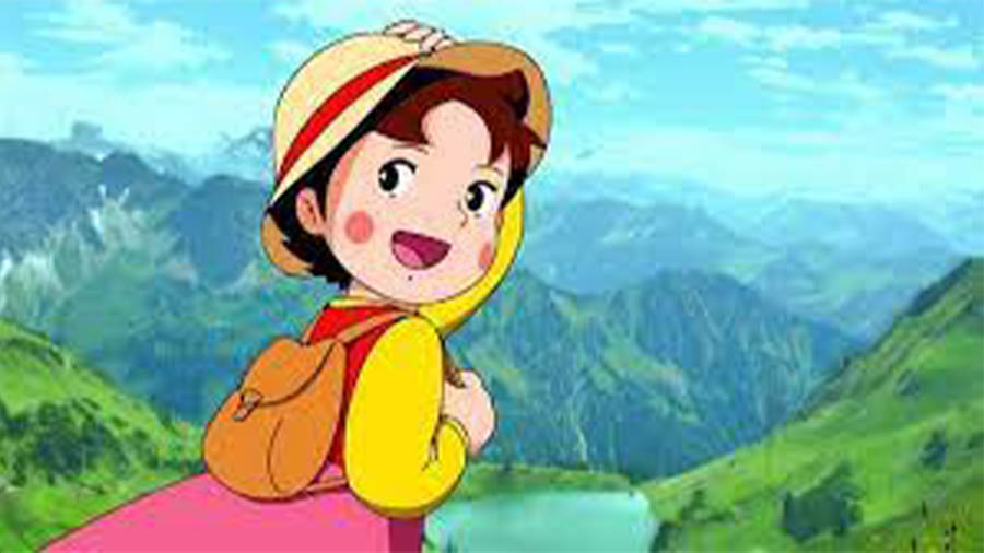 A still from Heidi, the animated series 