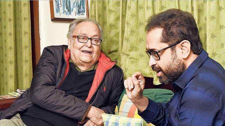 Soumitra Chatterjee with Suman Ghosh