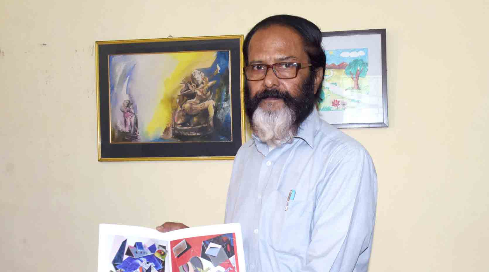 Pradeep Sarkar with one of his creations