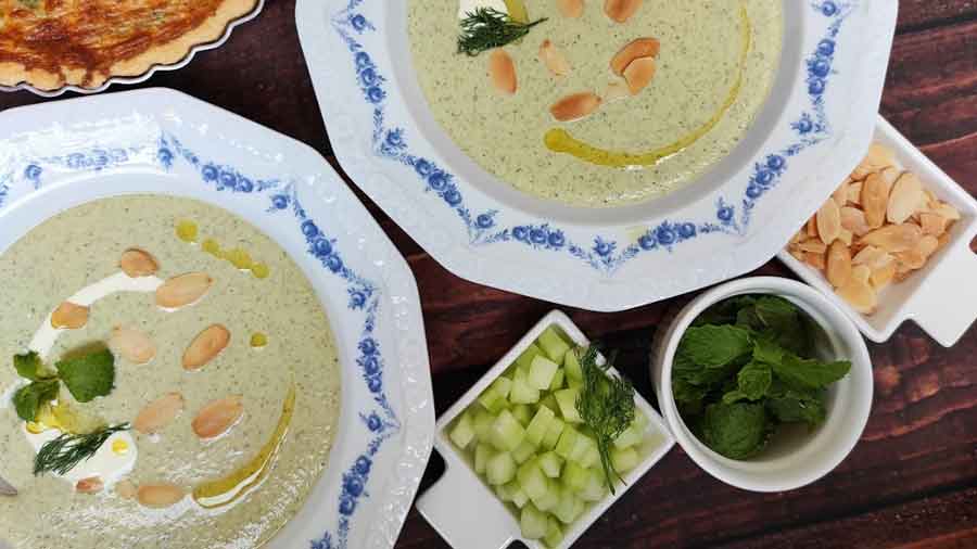 Cucumber soup to beat the heat