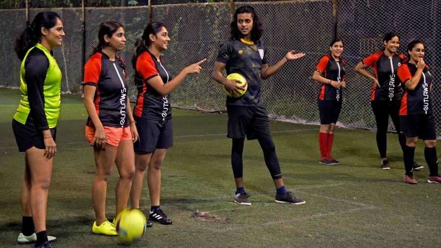 Coach Shatadru Dutt (centre) wanted to create a community to bring women from all walks of life together and introduce them to this beautiful sport