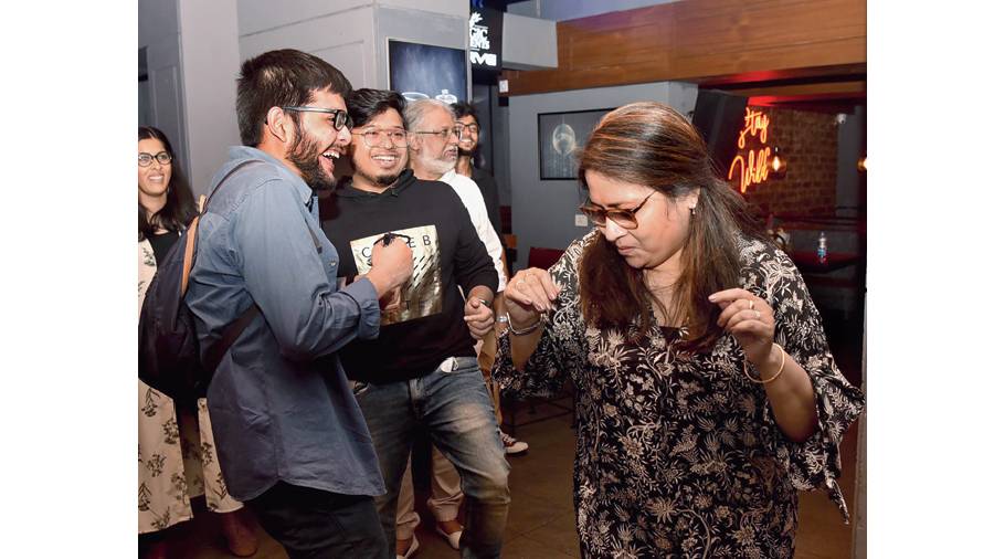 Sagnik Samaddar (extreme left) of Whale In The Pond was also spotted. “Being a musician, it was amazng to watch these friends back on stage after two years. You can’t get over their energy and bad jokes,” he said.