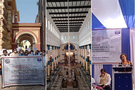 ASI, Kolkata Circle, inaugurated World Heritage Week at the Maghen David Synagogue.