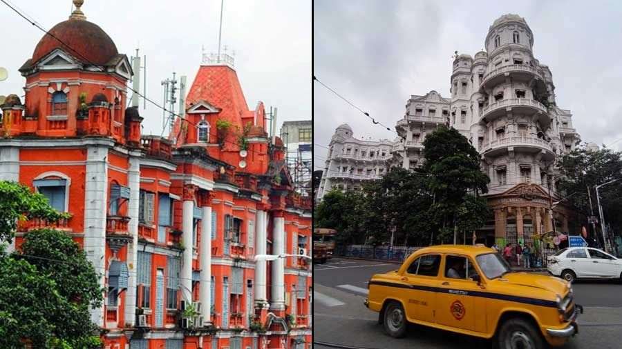 Elias David Ezra also owned many of Kolkata's landmarks, which included (left) Chowringhee Mansion and (right) Esplanade Mansion