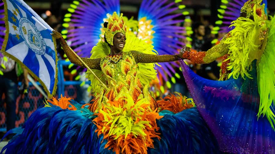 A performer at the Carnival in Rio de Janeiro 