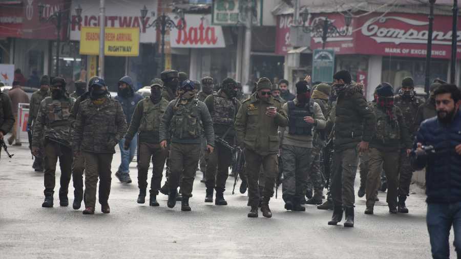 Representational picture of security personnel in charge in Jammu and Kashmir
