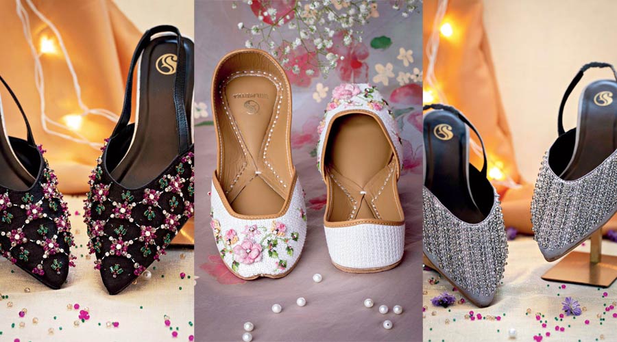 Styles from Shilpsutra’s recent footwear collection, Regal Jewel