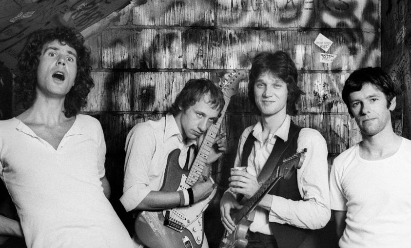 Back in the day with Mark Knopfler and former Dire Straits manager Paul Cummins. 