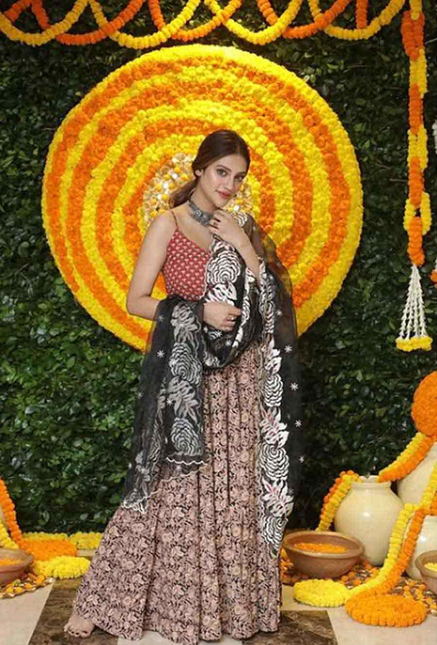 RETURN TO SPOTLIGHT: Actor turned politician Nusrat Jahan posted this photograph on Instagram on Thursday, September 30 and wrote: “Many problems and obstacles have knocked on my door. However, I have faced all of them confidently with a positive outlook & overcome them in all my roles be it as an actor or as a public representative. I urge you all to also fight every evil you come across in life...” This week she reportedly returned to shooting after giving birth to her son recently