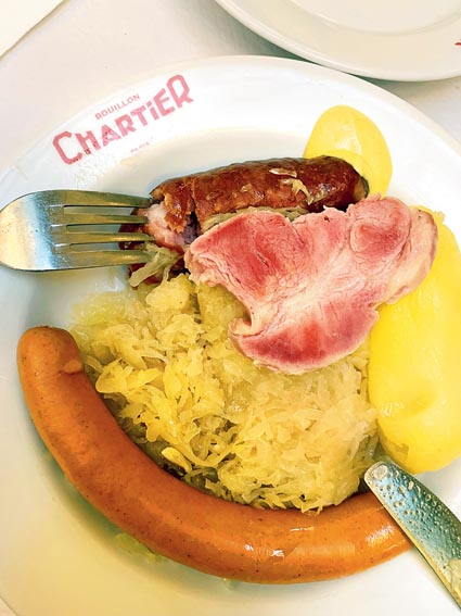 Sauerkraut - an Alsatian specialty