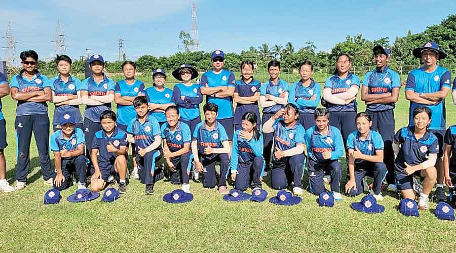 Women’s Under-19 cricket team of Sikkim.